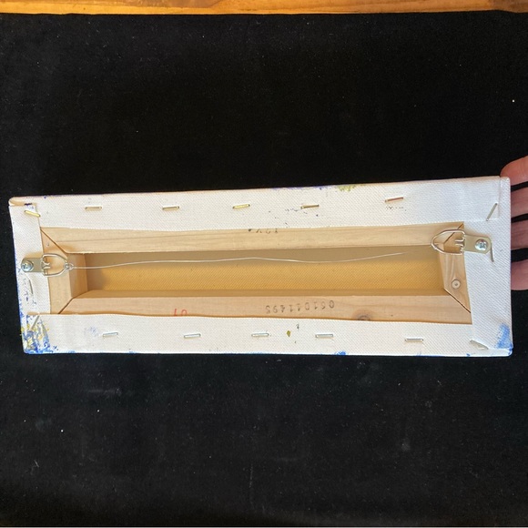 Summer Pears On lavender Original Acrylic Painting 12”x4”x1.5”on canvas - Picture 3 of 11